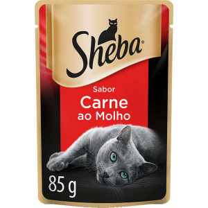Sachê Sheba Gatos Adultos Sabor Carne ao Molho - 85g